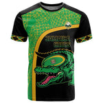 Jamaica Rugby Custom T shirt Go Champions - Pineapple Pattern