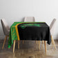 Jamaica Rugby Tablecloth Go Champions - Pineapple Pattern