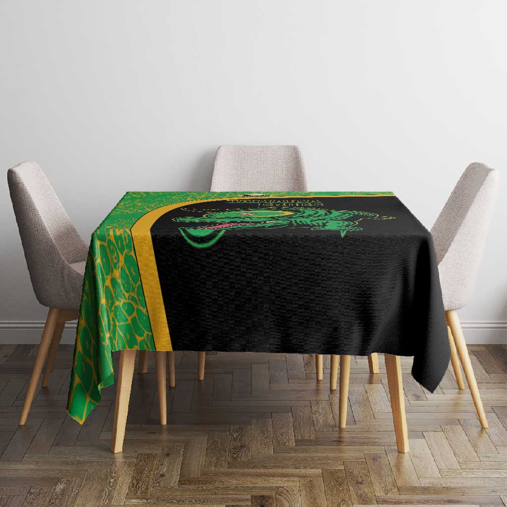 Jamaica Rugby Tablecloth Go Champions - Pineapple Pattern