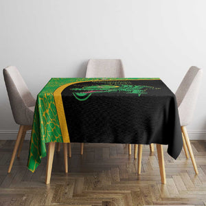 Jamaica Rugby Tablecloth Go Champions - Pineapple Pattern