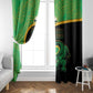 Jamaica Rugby Window Curtain Go Champions - Pineapple Pattern