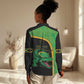 Jamaica Rugby Custom Women Casual Shirt Go Champions - Pineapple Pattern