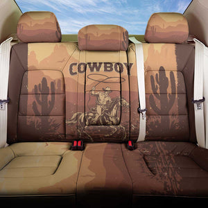 Black Cowboy Take Me Away Back Car Seat Cover