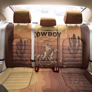 Black Cowboy Take Me Away Back Car Seat Cover