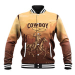 Black Cowboy Take Me Away Baseball Jacket