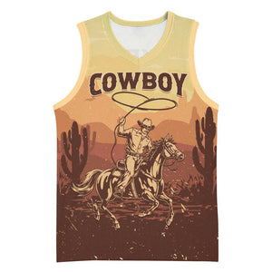 Black Cowboy Take Me Away Basketball Jersey - African Pride