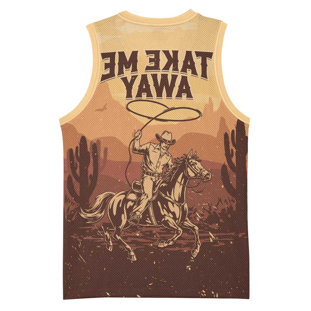 Black Cowboy Take Me Away Basketball Jersey - African Pride