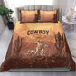 Black Cowboy Take Me Away Bedding Set