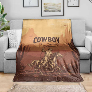 Black Cowboy Take Me Away Blanket