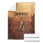 Black Cowboy Take Me Away Blanket