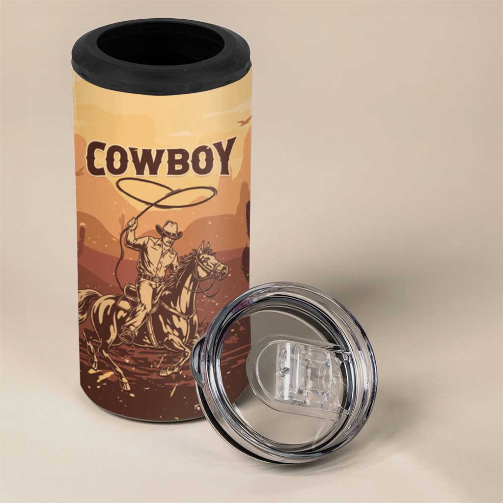 Black Cowboy Take Me Away 4 in 1 Can Cooler Tumbler