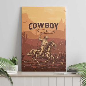 Black Cowboy Take Me Away Canvas Wall Art