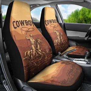 Black Cowboy Take Me Away Car Seat Cover