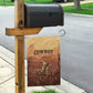 Black Cowboy Take Me Away Garden Flag