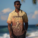 Black Cowboy Take Me Away Hawaiian Shirt