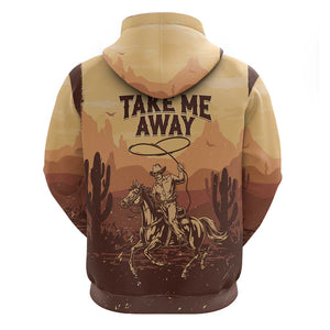 Black Cowboy Take Me Away Hoodie
