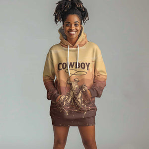 Black Cowboy Take Me Away Hoodie Dress