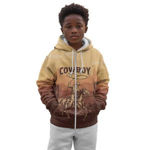 Black Cowboy Take Me Away Kid Hoodie