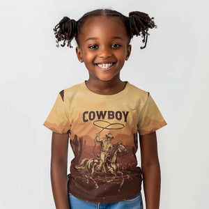 Black Cowboy Take Me Away Kid T shirt