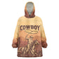 Black Cowboy Take Me Away Kid Wearable Blanket Hoodie