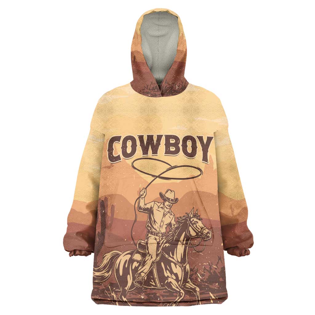 Black Cowboy Take Me Away Kid Wearable Blanket Hoodie