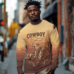 Black Cowboy Take Me Away Long Sleeve Shirt