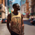 Black Cowboy Take Me Away Men Tank Top