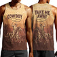 Black Cowboy Take Me Away Men Tank Top