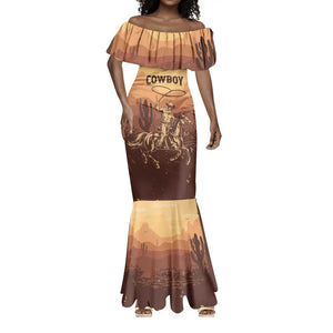 Black Cowboy Take Me Away Mermaid Dress