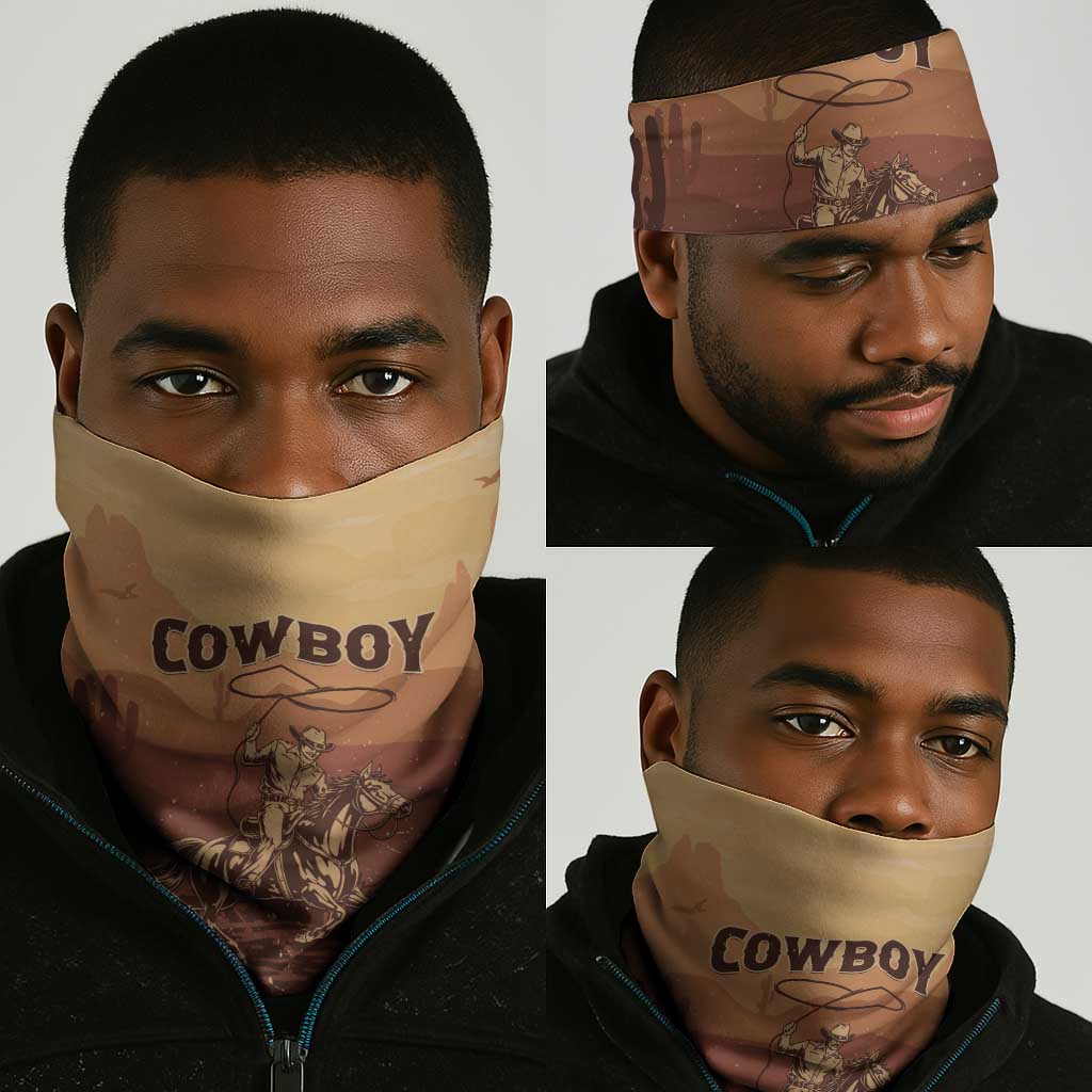 Black Cowboy Take Me Away Neck Gaiter LT15