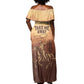 Black Cowboy Take Me Away Off Shoulder Maxi Dress