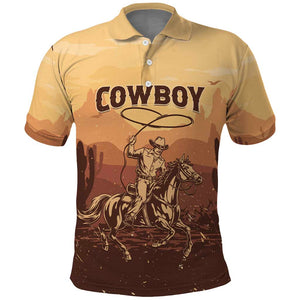 Black Cowboy Take Me Away Polo Shirt