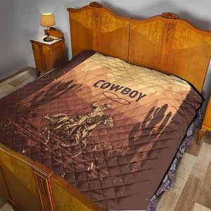 Black Cowboy Take Me Away Quilt