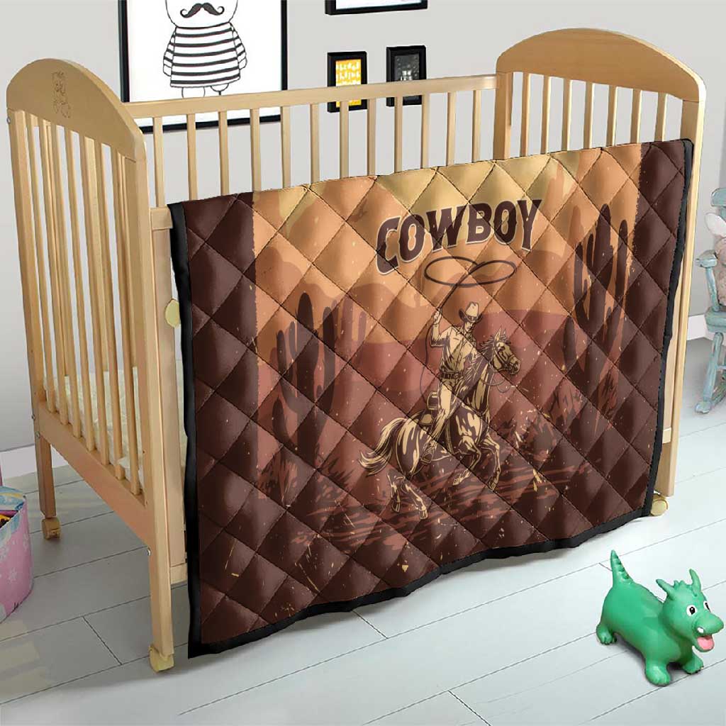 Black Cowboy Take Me Away Quilt