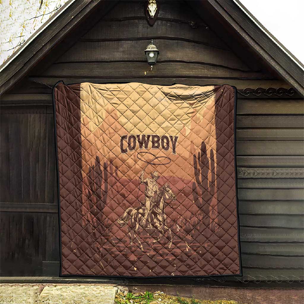Black Cowboy Take Me Away Quilt