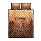 Black Cowboy Take Me Away Quilt Bed Set