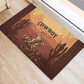 Black Cowboy Take Me Away Rubber Doormat