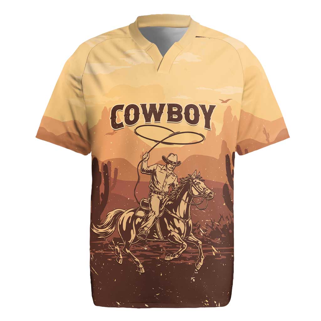 Black Cowboy Take Me Away Rugby Jersey