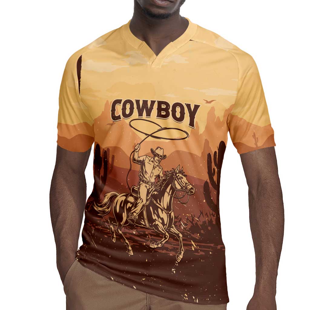 Black Cowboy Take Me Away Rugby Jersey