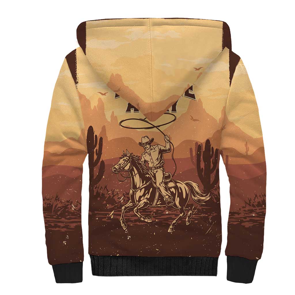 Black Cowboy Take Me Away Sherpa Hoodie