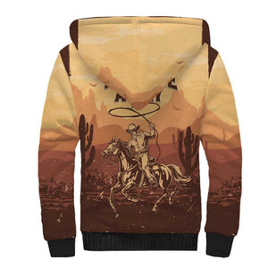 Black Cowboy Take Me Away Sherpa Hoodie