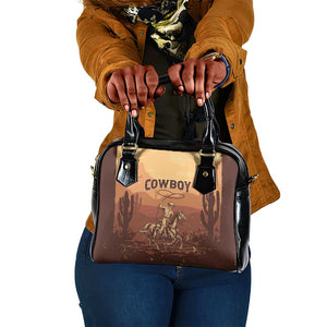Black Cowboy Take Me Away Shoulder Handbag