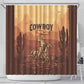 Black Cowboy Take Me Away Shower Curtain