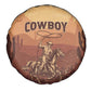 Black Cowboy Take Me Away Spare Tire Cover