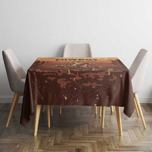 Black Cowboy Take Me Away Tablecloth
