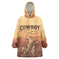 Black Cowboy Take Me Away Wearable Blanket Hoodie