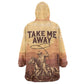 Black Cowboy Take Me Away Wearable Blanket Hoodie