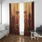 Black Cowboy Take Me Away Window Curtain