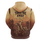 Black Cowboy Take Me Away Zip Hoodie
