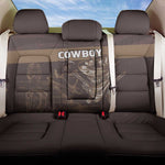 Skull Cowboy Back Car Seat Cover Wild West Reborn